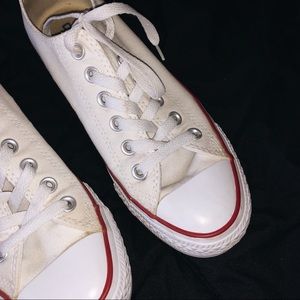 white low top converse